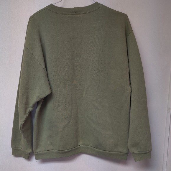 Woolrich Green Crewneck Sweatshirt Been There Hiked That Naturecore W-XL Mens-L - Picture 3 of 8
